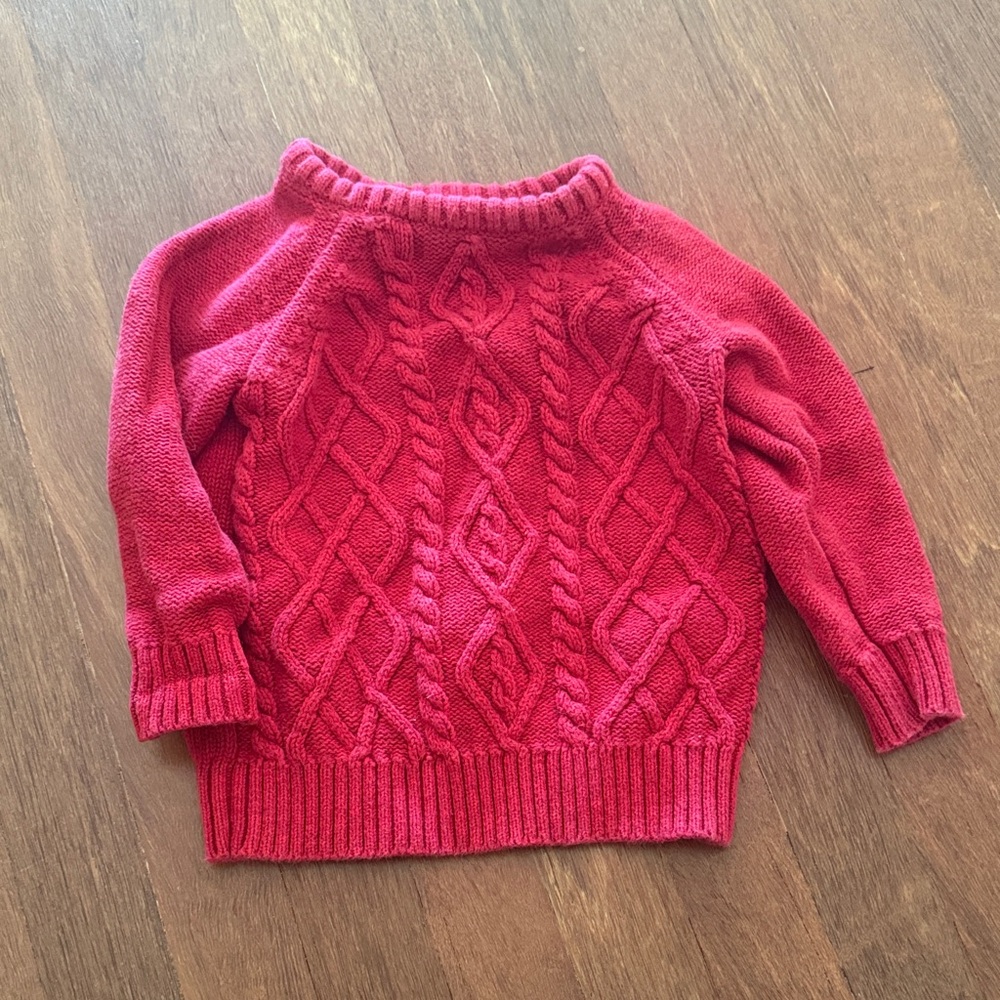 Old Navy Kids Sweater in Rich Red.